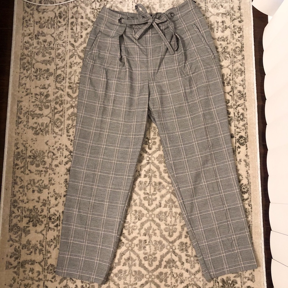 Topshop Petite Checked Trousers